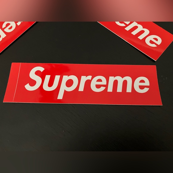 Lot of 8 Red SUPREME Box Logo Stickers - High Quality! Jordan Nike Streetwear - Picture 2 of 2